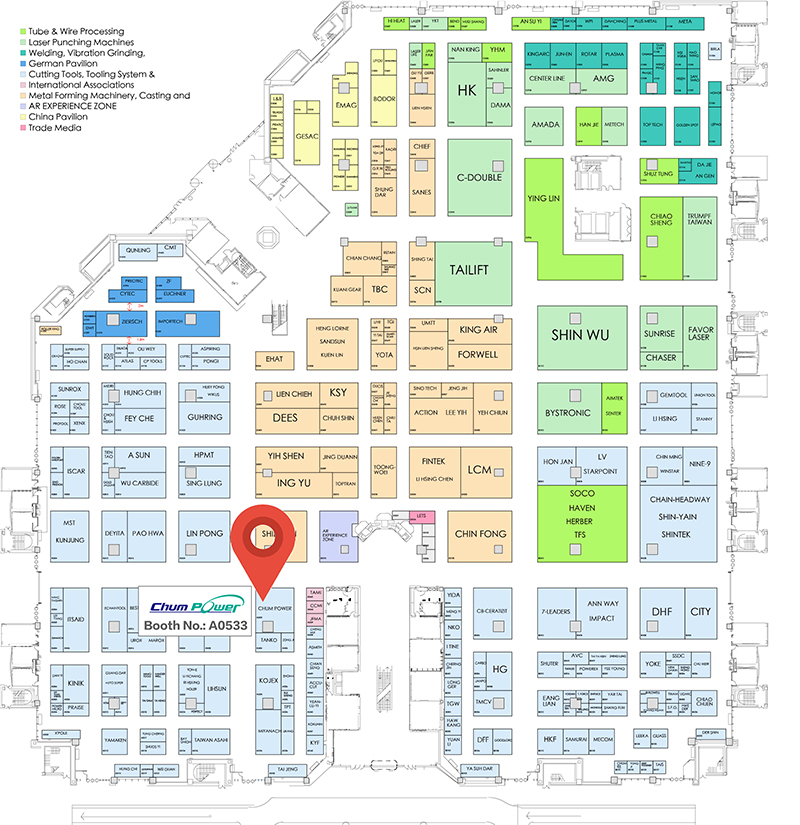 2019 TIMTOS Booth Plan