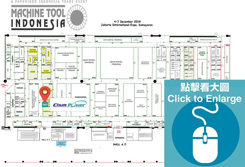 2019 MANUFACTURING INDONESIA Booth Plan